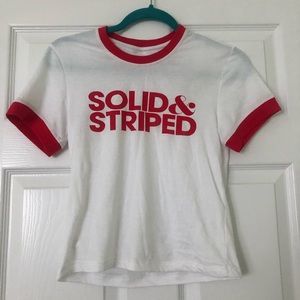 Solid and Striped T-Shirt